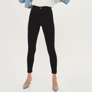 Topshop Black Joni jeans W2632